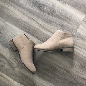 Tan booties